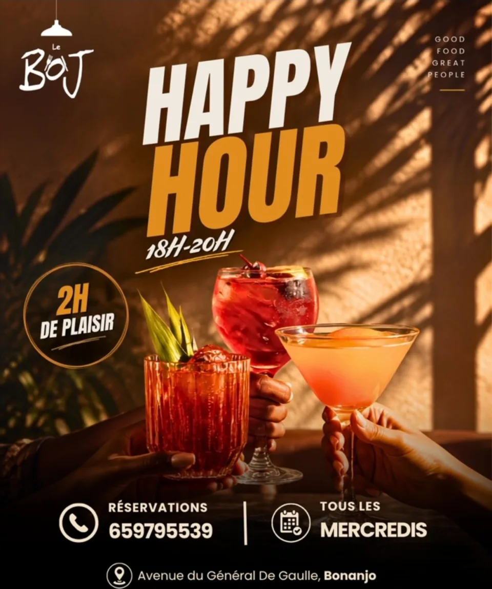 Affiche : Happy Hour : 2 h de plaisir